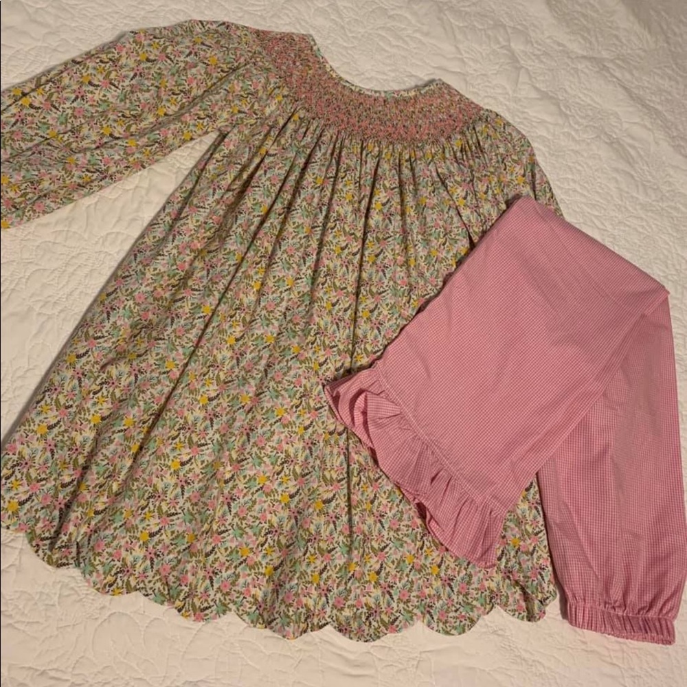 Smocked pant set